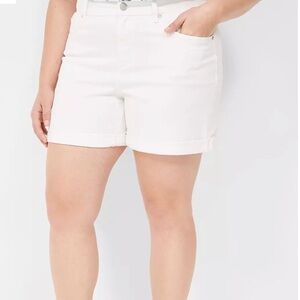Lane Bryant Mid Rise Classic Denim Shorts Size 14